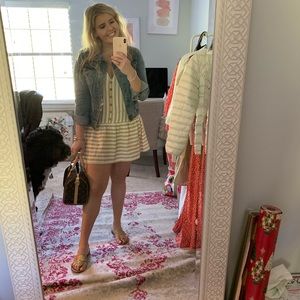 Striped dress with bow detail!